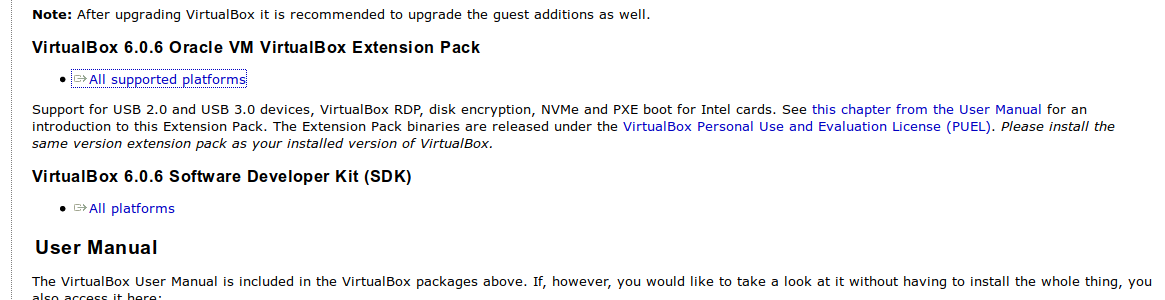 Download do VirtualBox